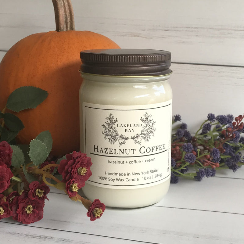 Hazelnut Coffee Soy Wax Candle - 10 oz.